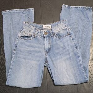 Telepatía Light Wash Wide Leg Jeans for Women